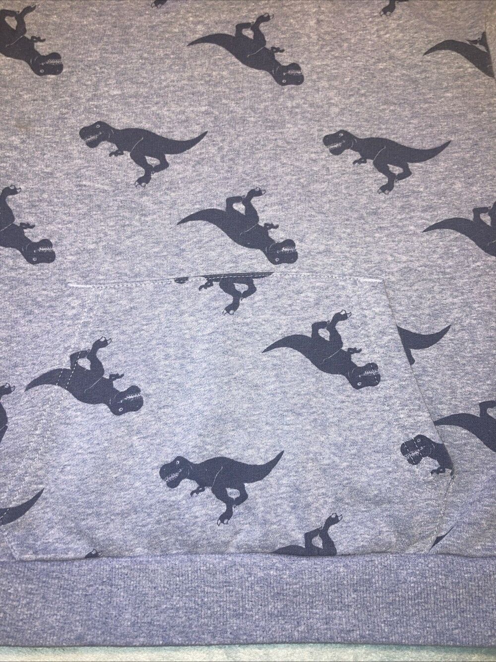 Boys 6/7 Sweatshirts (2 PCs Lot) Hooded Zipper H&M Cat & Jack - Picture 5 of 6
